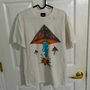 Short sleeve huf t shirt in white size medium